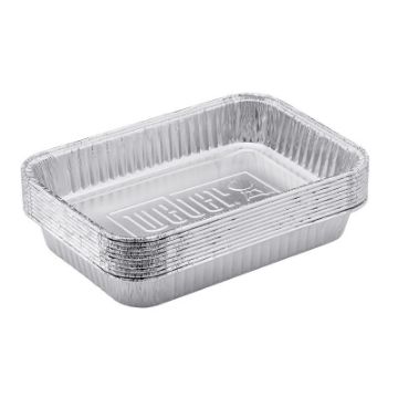 Weber 6415 Drip Pan, 8-1/2 in L, 6 in W, Aluminum