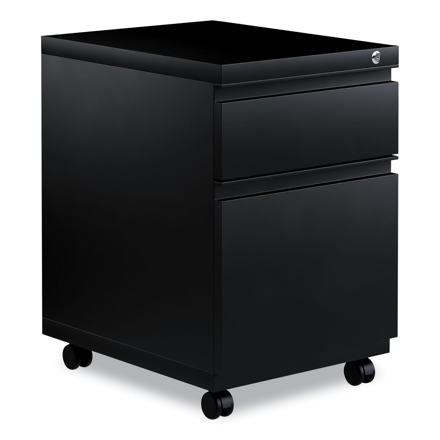Two-Drawer Metal Pedestal Box File with Full-Length Pull, 14.96w x 19 ...