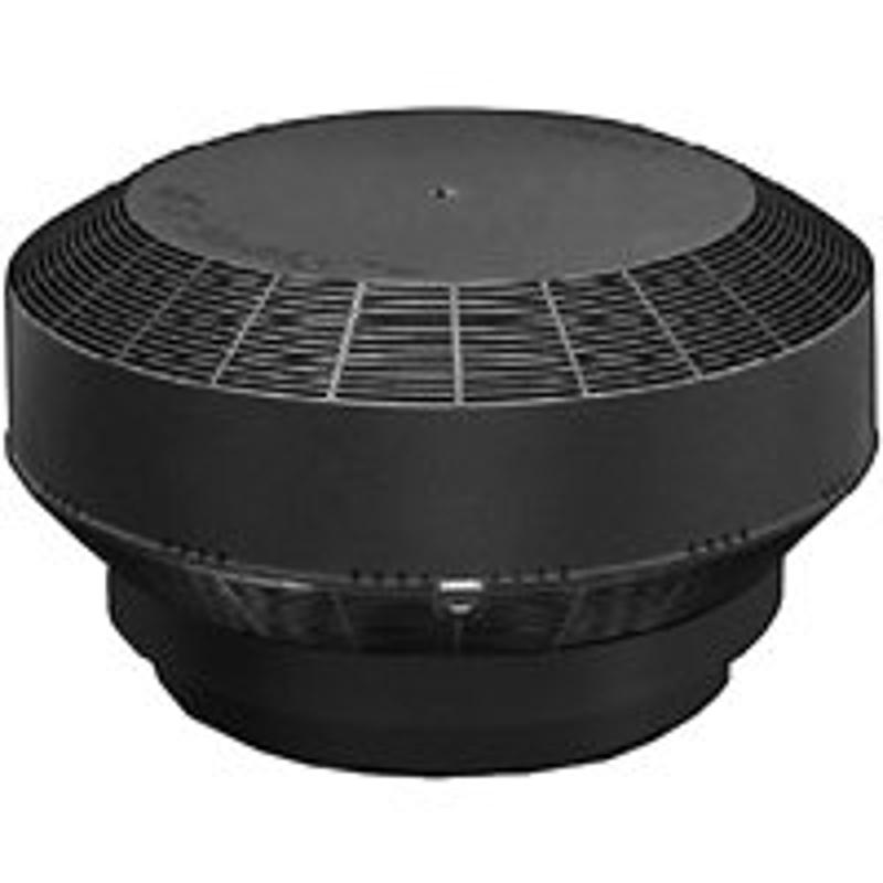 Duraflo 6001BL Roof Turbine Vent, Polypropylene, Black Plastic