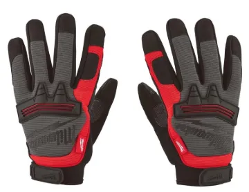 GLOVES DEMOLITION BLK/RED LRG