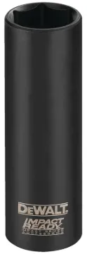 DeWALT Impact Ready DW22912 Impact Socket, 13/16 in Socket, 1/2 in Drive, Square Drive, 6 -Point, St