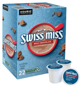 KEURIG SWISS MISS 5000345150 Hot Cocoa K-Cup Pod, Milk Chocolate Box