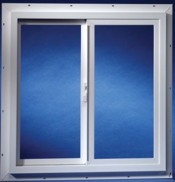 Duo-Corp 3030IGUT Utility Window, 35-1/2 in OAW, 35-1/2 in OAH, Vinyl Frame