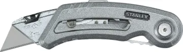 STANLEY 10-813 Utility Knife, 2-7/16 in L Blade, 2 in W Blade, Carbon Steel Blade, Ergonomic Handle,