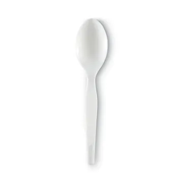 Ambiance Teaspoon Heavy weight PS White Plastic Bag Packed 10/100/CS