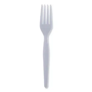 Ambiance Forks Heavy weight PS White Plastic Bag Packed 10/100/Cs