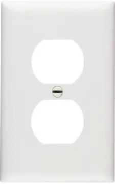 WHT 1G 1DPLX Wall Plate