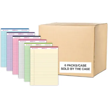 Enviroshades Legal Notepads, 50 Assorted 8.5 x 11.75 Sheets, 36 Notepads/Carton