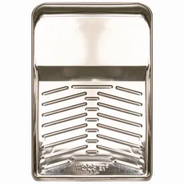 Wooster R402-11 Paint Tray, 16-1/2 in L, 11 in W, 1 qt, Steel, Clear
