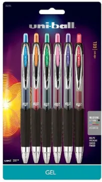 uni-ball Signo Gel 207 Retractable Roller Ball Pen, Medium Point, 0.7MM (6)