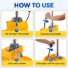 20qtSidePressMopBucketandWringerwithDurableSteelHardwareYellowImageImage5