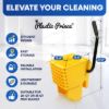 ReplacementWringerfor26QTor35QTSidePressMopBucketandWringerYellowImage2