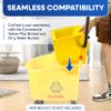 ReplacementWringerfor26QTor35QTSidePressMopBucketandWringerYellowImage5