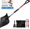 47SnowPusherIceScraperSetwith2pieceFiberglassHandlePlasticDGrip18WideBladeImageImage1