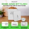 5lbSquareWhiteMetalPetFoodStorageContainerwithHandlesandScoopImage4