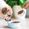 5lbSquareWhiteMetalPetFoodStorageContainerwithHandlesandScoopImage5