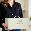 10lbRectangularBeigeMetalPetFoodStorageContainerwithScoopImage6