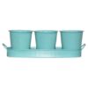 Setof3TiffanyBlueMetalGardenPlanterswithTrayImageImage3
