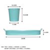 Setof3TiffanyBlueMetalGardenPlanterswithTrayImageImage10
