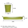 Setof3GreenMetalGardenPlanterswithTrayImageImage9