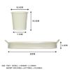 Setof3BeigeMetalGardenPlanterswithTrayImageImage8