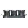 Setof3GalvanizedMetalGardenPlanterswithTrayImageImage2