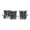 Setof3GalvanizedMetalGardenPlanterswithTrayImageImage4