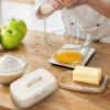 WoodenButterDishwithBeigeMetalLidandHandleImage6