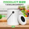 15GallonWhiteMetalCompostBinwithAirflowLidandOneCharcoalFilterImage2