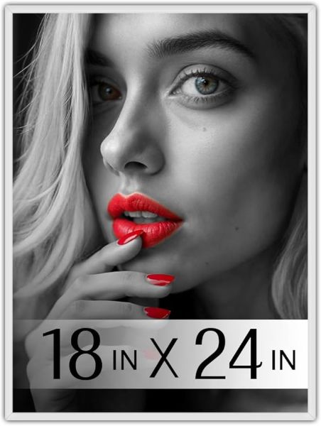 WhitePosterFrame18x24ForHorizontalVerticalWallMountingImageImage1