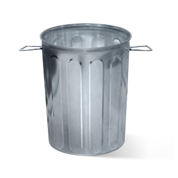 5-Gallon Galvanized Steel Round Trash Can
