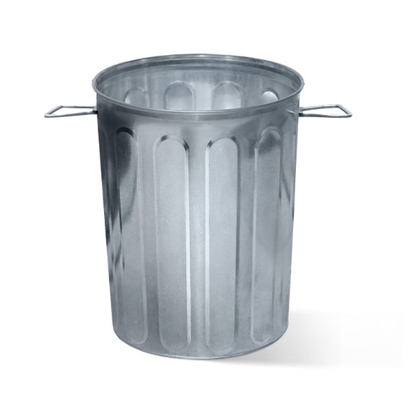 5-Gallon Galvanized Steel Round Trash Can