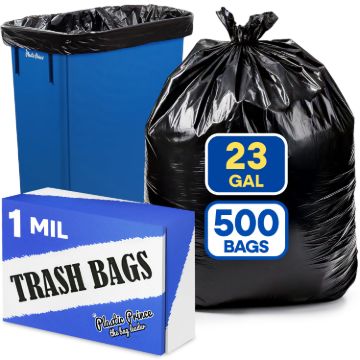29" x 44" Trash Bags for Slim Rectangular Containers, Black, 200/Case, 60 Cases/Pallet