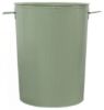 20-Gallon Green Galvanized Steel Round Trash Can