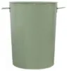 20-Gallon Green Galvanized Steel Round Trash Can