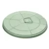 Lid for 20-Gallon Green Galvanized Steel Round Trash Can