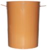 20-Gallon Copper Galvanized Steel Round Trash Can