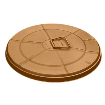Picture of Lid for 20-Gallon Copper Galvanized Steel Round Trash Can