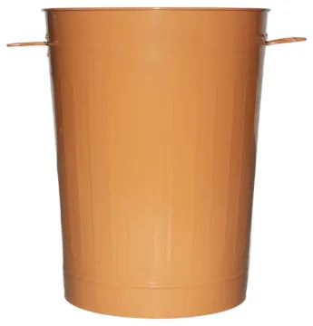 13-Gallon Cooper Galvanized Steel Round Trash Can