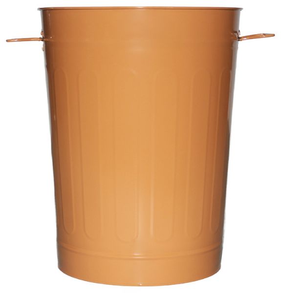13-Gallon Cooper Galvanized Steel Round Trash Can