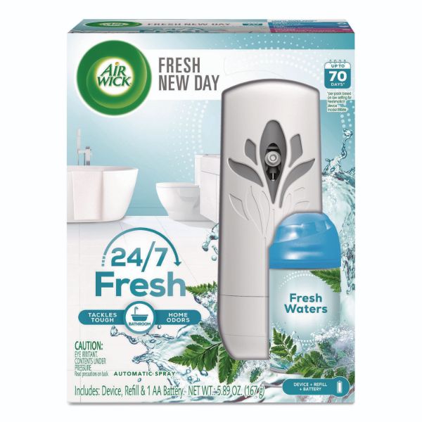 Freshmatic Life Scents Starter Kit, 5.89 oz Fresh Waters Refill/AA Battery