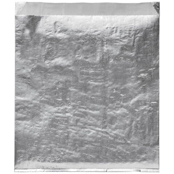 Carnival King 6" x 3/4" x 6 1/2" Large Foil Hamburger, Sandwich Bag, 250/Pack