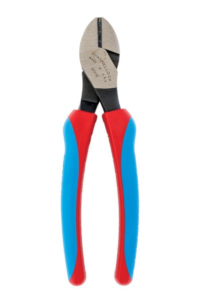 337CB 7'' HL Diag Cutting Plier, E Series, Lap XLT, Code Blue