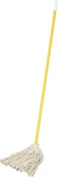 "Birdwell 509-6 Mop Head with Swivel Cap, 48 in L, Cotton Mop Head"