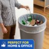 PLASTIC PRINCE (100 Pack) 55-60 Gallon Clear Trash Bags, 3 Mil, Heavy Duty, Fit Rubbermaid Brute Rollout, Round and Square 32-55 gal Trash Cans, 38" x 58" Large Durable Garbage Trash Can Liners - 5