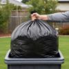 PLASTIC PRINCE 55 Gallon Trash Bags 2 Mil Heavy Duty Fit Rubbermaid Brute Rollout Round and Square 32-55 Gallon Trash Cans 36 x 50 Large Durable Garbage Trash Can Liners, Black Pack of 100 7