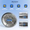 Plexon Trash Can Lid, Compotible with 20-Gallon Round Fire Resistant Garbage Container, Lid for Galvanized Steel Waste Bin 2