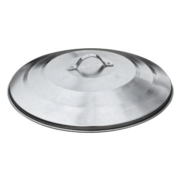 Plexon Trash Can Lid, Compotible with 13-Gallon Round Fire Resistant Garbage Container, Lid for Galvanized Steel Waste Bin1