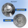 Plexon Trash Can Lid, Compotible with 13-Gallon Round Fire Resistant Garbage Container, Lid for Galvanized Steel Waste Bin4