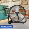 Plexon 24" Floor Fan Heavy Duty Industrial Metal Electric High Velocity Drum Fan 2-Speed 6700 CFM for Shops Warehouse Workshop Garage Barn Patio, Black8